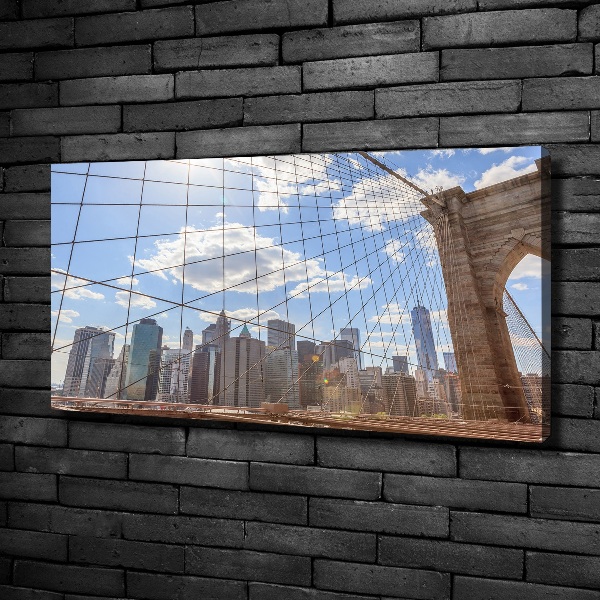 Foto en lienzo con acabado profesional horizontal Puente de Nueva York