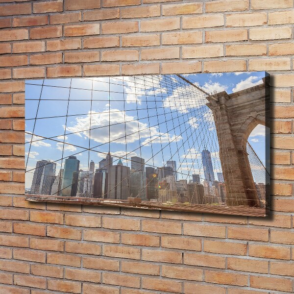 Foto en lienzo con acabado profesional horizontal Puente de Nueva York