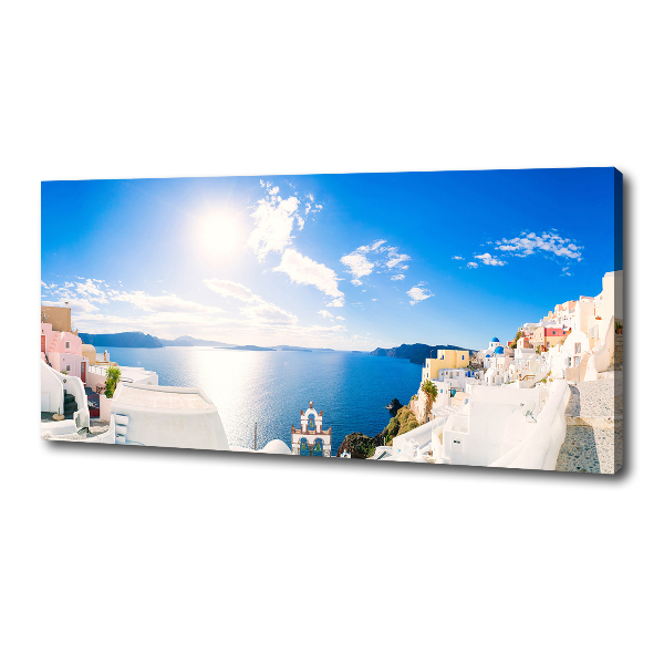 Foto en lienzo con acabado profesional horizontal Santorini, Grecia