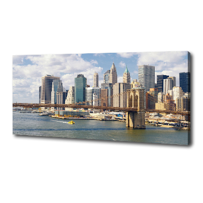 Cuadro canvas con impresión uv duradera horizontal Manhattan Nueva York