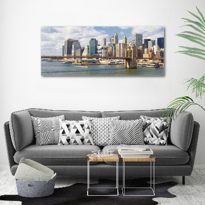 Cuadro canvas con impresión uv duradera horizontal Manhattan Nueva York