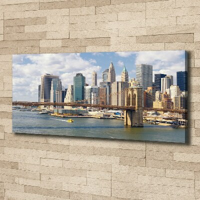 Cuadro canvas con impresión uv duradera horizontal Manhattan Nueva York