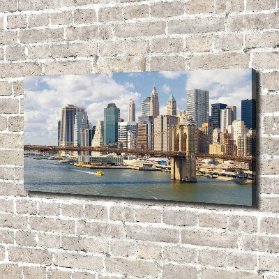 Cuadro canvas con impresión uv duradera horizontal Manhattan Nueva York