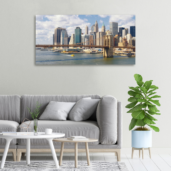 Cuadro canvas con impresión uv duradera horizontal Manhattan Nueva York