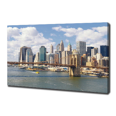 Cuadro canvas con impresión uv duradera horizontal Manhattan Nueva York