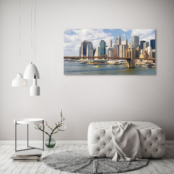 Cuadro canvas con impresión uv duradera horizontal Manhattan Nueva York