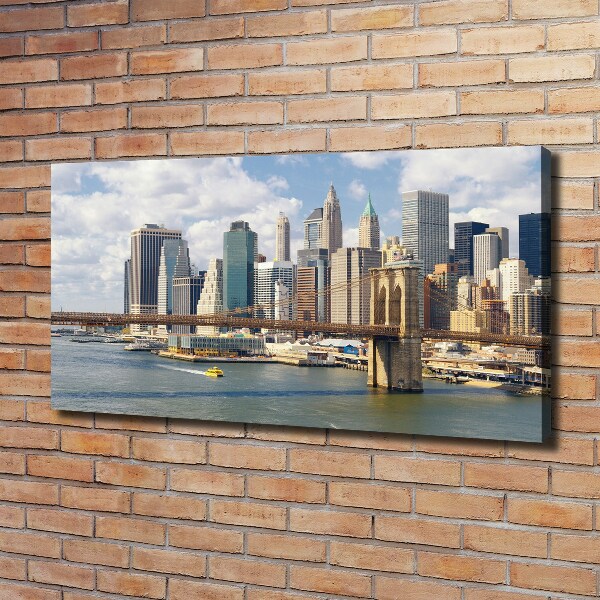 Cuadro canvas con impresión uv duradera horizontal Manhattan Nueva York