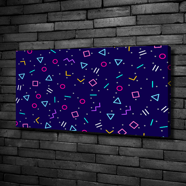 Fotocuadro en lienzo de alta calidad horizontal Fondo geométrico