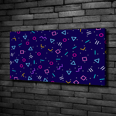 Fotocuadro en lienzo de alta calidad horizontal Fondo geométrico