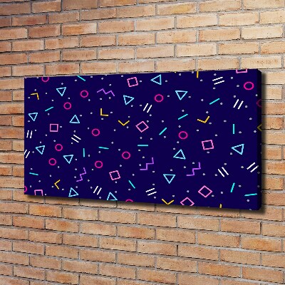 Fotocuadro en lienzo de alta calidad horizontal Fondo geométrico