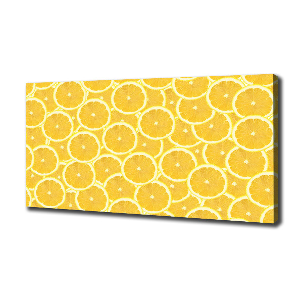 Foto en lienzo con acabado profesional horizontal Rodajas de limón