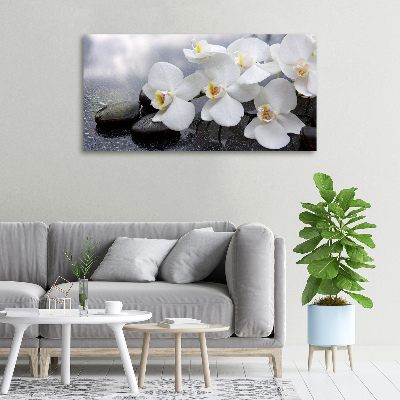 Cuadro canvas con impresión uv duradera horizontal Orquídea
