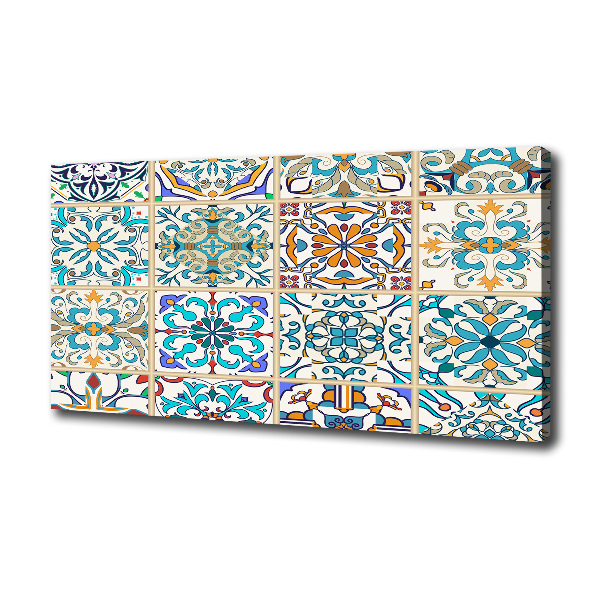 Cuadro canvas con impresión uv duradera horizontal Azulejos de cerámica