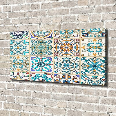 Cuadro canvas con impresión uv duradera horizontal Azulejos de cerámica