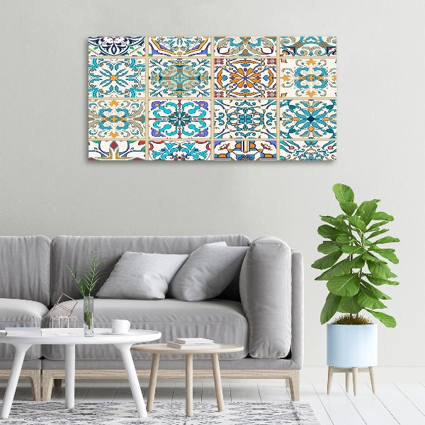 Cuadro canvas con impresión uv duradera horizontal Azulejos de cerámica