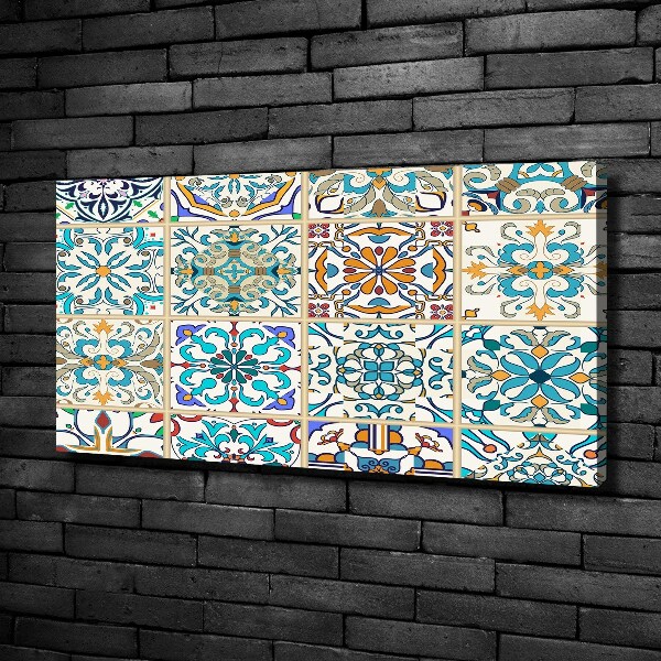 Cuadro canvas con impresión uv duradera horizontal Azulejos de cerámica
