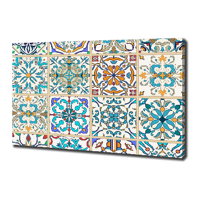 Cuadro canvas con impresión uv duradera horizontal Azulejos de cerámica