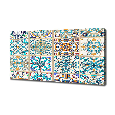 Cuadro canvas con impresión uv duradera horizontal Azulejos de cerámica