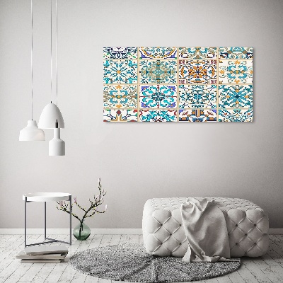 Cuadro canvas con impresión uv duradera horizontal Azulejos de cerámica
