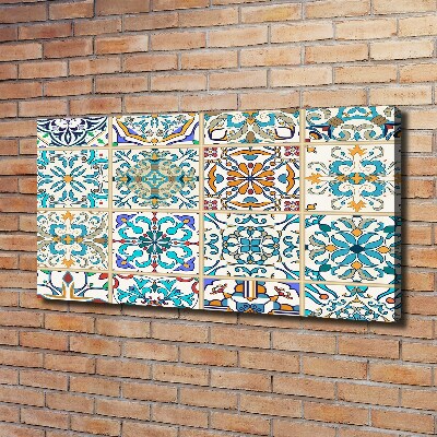 Cuadro canvas con impresión uv duradera horizontal Azulejos de cerámica