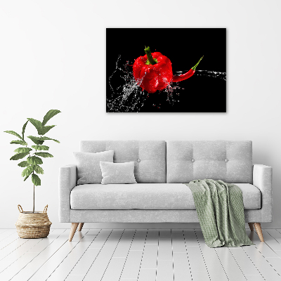 Foto en lienzo con acabado profesional horizontal pimientos rojos