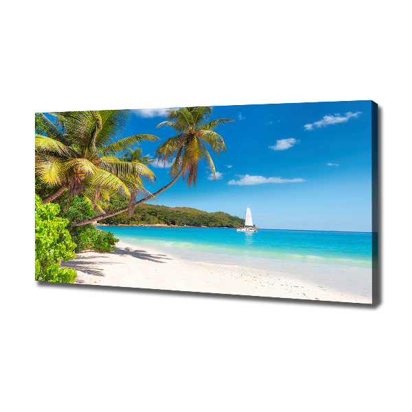 Fotocuadro en lienzo de alta calidad horizontal Playa tropical