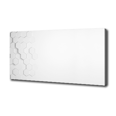 Fotocuadro en lienzo de alta calidad horizontal Fondo de hexágonos