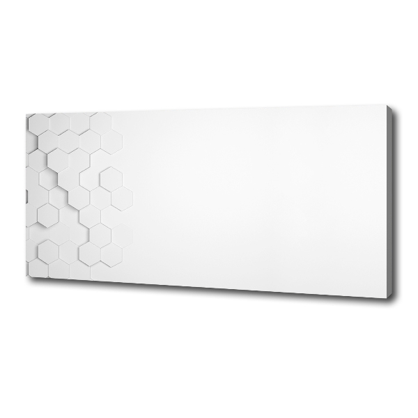 Fotocuadro en lienzo de alta calidad horizontal Fondo de hexágonos
