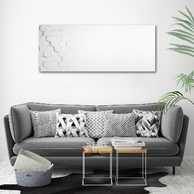 Fotocuadro en lienzo de alta calidad horizontal Fondo de hexágonos