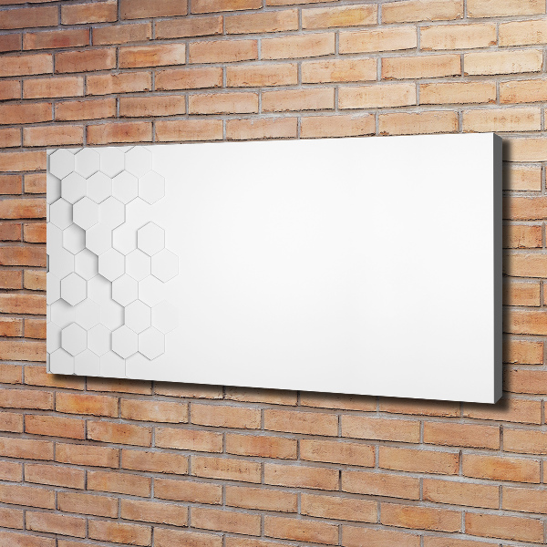 Fotocuadro en lienzo de alta calidad horizontal Fondo de hexágonos