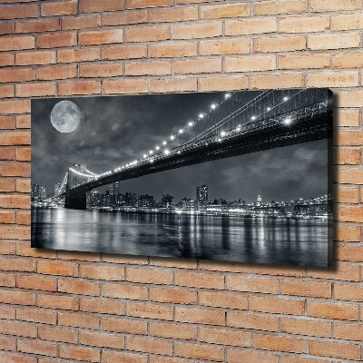 Fotocuadro en lienzo de alta calidad horizontal Puente de Brooklyn