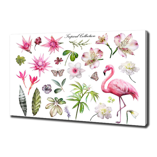 Cuadro canvas moderno de gran formato horizontal Colección tropical