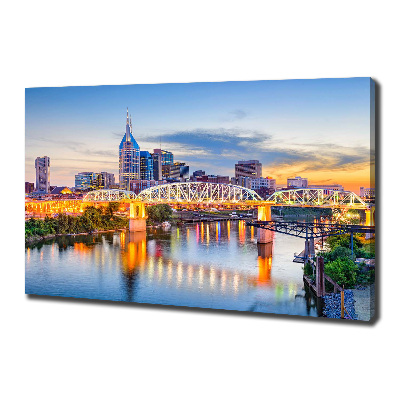 Cuadro canvas con impresión uv duradera horizontal Puente de Tennessee, EE. UU.