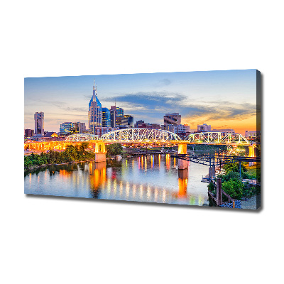 Cuadro canvas con impresión uv duradera horizontal Puente de Tennessee, EE. UU.