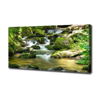 Cuadro canvas con impresión uv duradera horizontal Cascada
