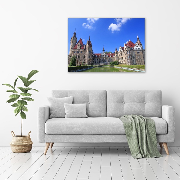 Fotocuadro en lienzo de alta calidad horizontal Castillo de Moszna, Polonia