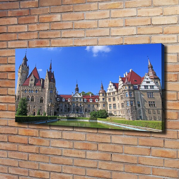 Fotocuadro en lienzo de alta calidad horizontal Castillo de Moszna, Polonia