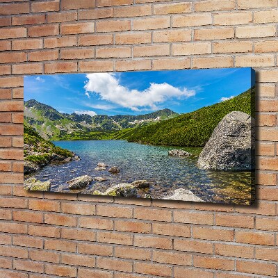 Cuadro canvas moderno de gran formato horizontal Valle de los Tatras
