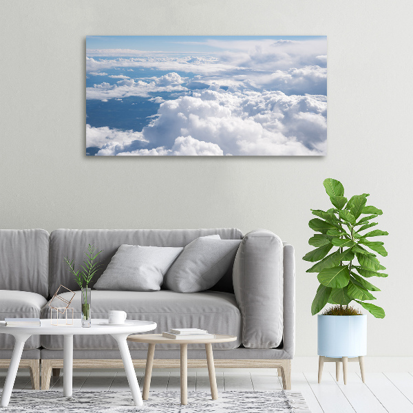 Fotocuadro en lienzo de alta calidad horizontal Vista desde el avión