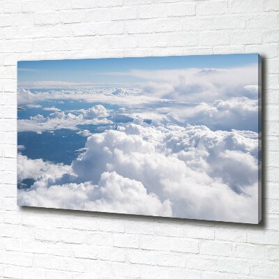 Fotocuadro en lienzo de alta calidad horizontal Vista desde el avión