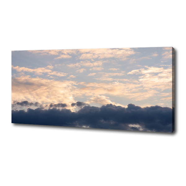 Cuadro canvas con impresión uv duradera horizontal Nubes en el cielo