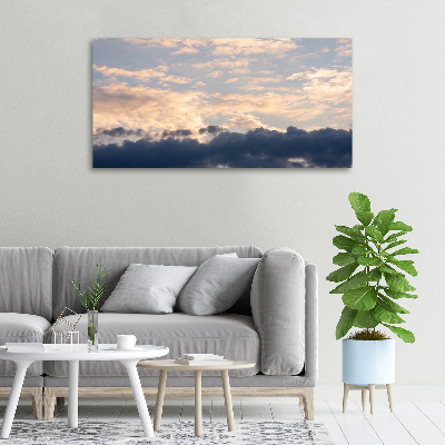 Cuadro canvas con impresión uv duradera horizontal Nubes en el cielo