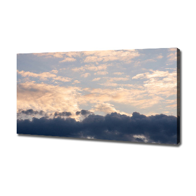 Cuadro canvas con impresión uv duradera horizontal Nubes en el cielo