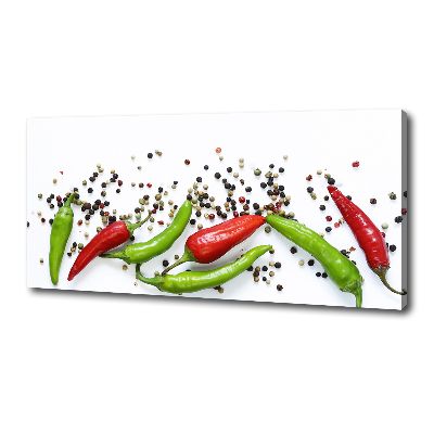 Cuadro canvas con impresión uv duradera horizontal chiles