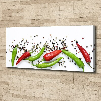 Cuadro canvas con impresión uv duradera horizontal chiles