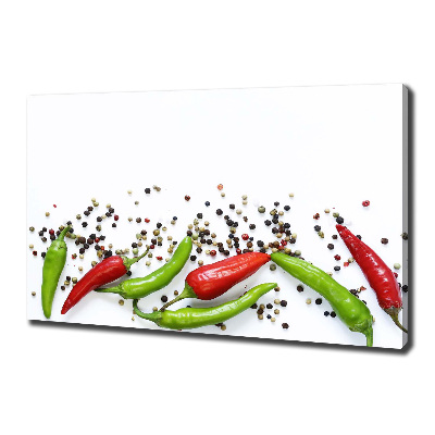 Cuadro canvas con impresión uv duradera horizontal chiles