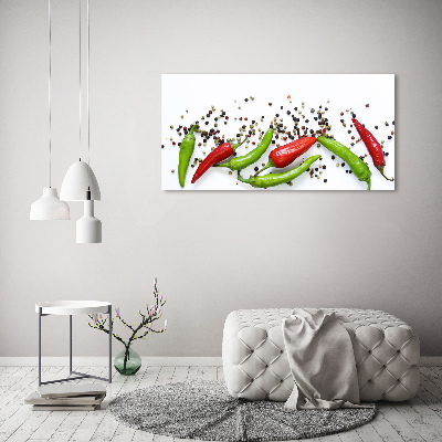 Cuadro canvas con impresión uv duradera horizontal chiles