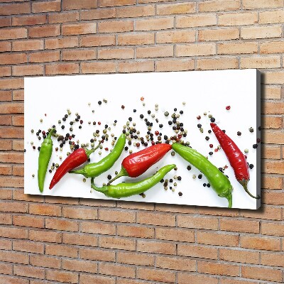 Cuadro canvas con impresión uv duradera horizontal chiles