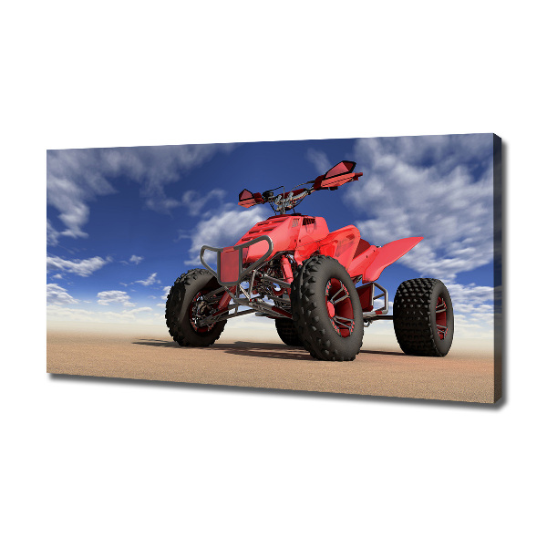 Cuadro canvas con impresión uv duradera horizontal Quad en el desierto