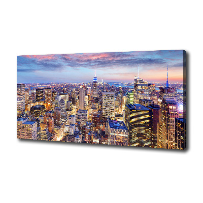 Cuadro canvas moderno de gran formato horizontal Nueva York